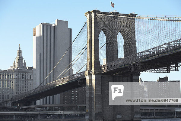Vereinigte Staaten von Amerika  USA  New York City  Brooklyn Bridge