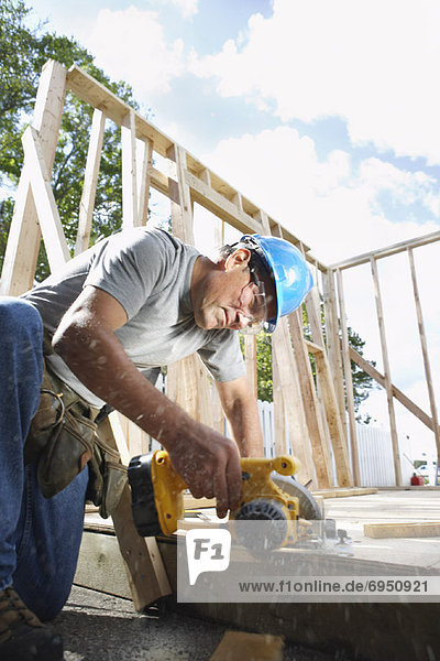 Contruction Worker Working