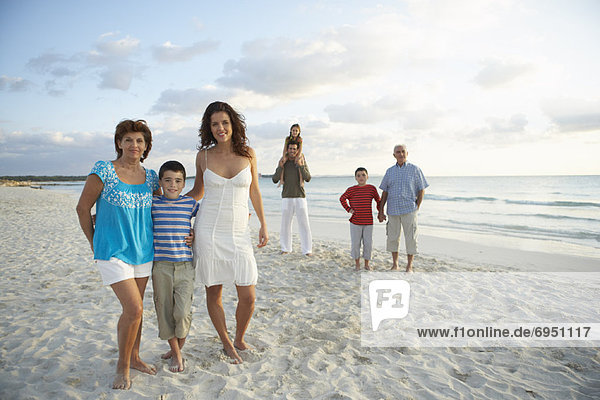 Family on the Beach