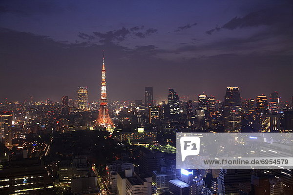 Tokyo Tower  Tokyo Prefecture  Japan