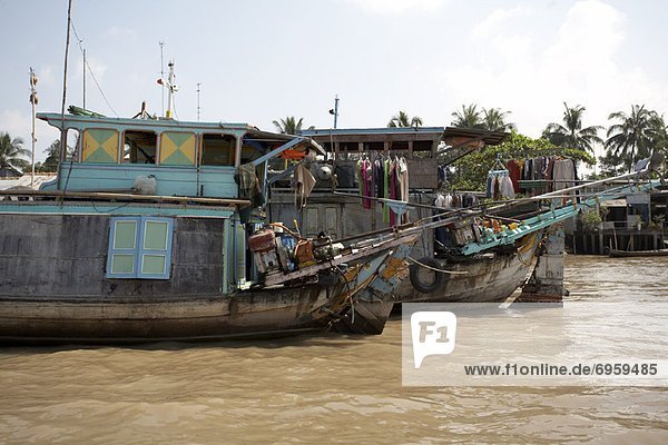 Boats  Mekong Delta  Vietnam