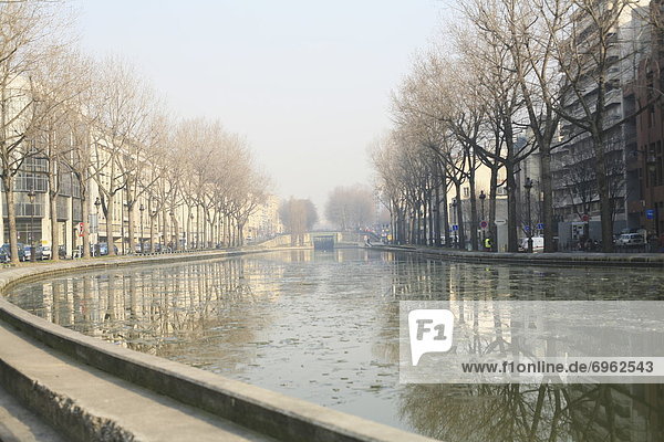 Canal in Paris  France