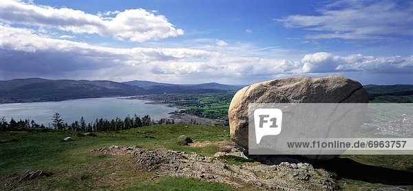 Boulder At The Coast  Cloughmore  County Down  Northern Ireland