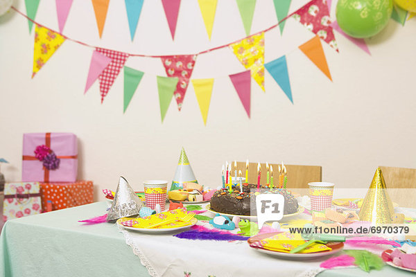 Party  Geburtstag  Tisch