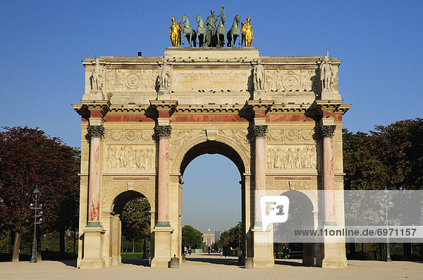 Arc de Triomphe du Carrousel  Paris  Frankreich