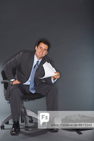 Businessman With Documents