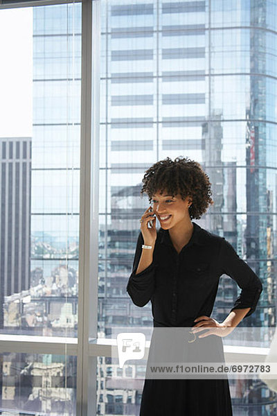 Businesswoman with Cellular Phone