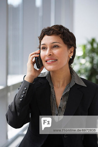 Businesswoman with Electronic Organizer