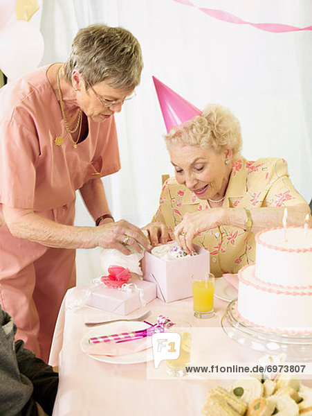 Birthday Party in Retirement Home
