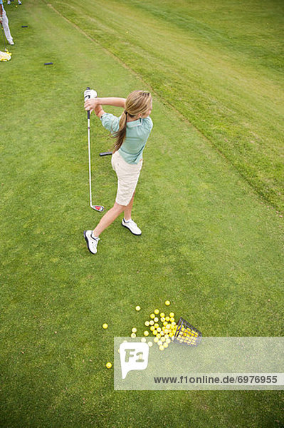 Woman Playing Golf  Burlington  Ontario  Canada