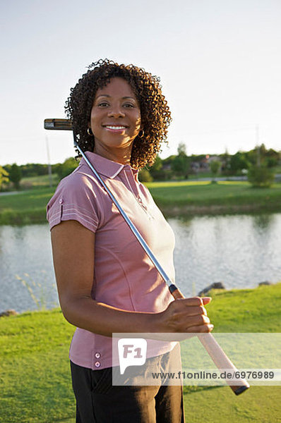 Woman Playing Golf  Burlington  Ontario  Canada