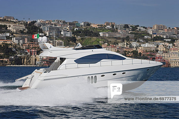 Ansicht Seitenansicht Abakus Italien Motorboot Neapel