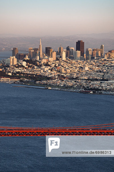Vereinigte Staaten von Amerika USA Ansicht Kalifornien Golden Gate Bridge Marin County