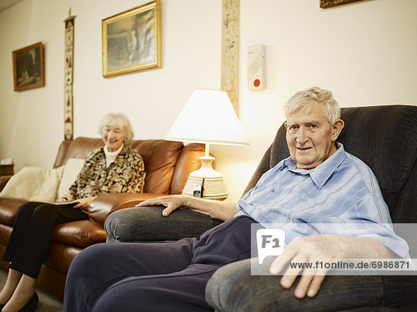 Elderly Couple in Retirement Home