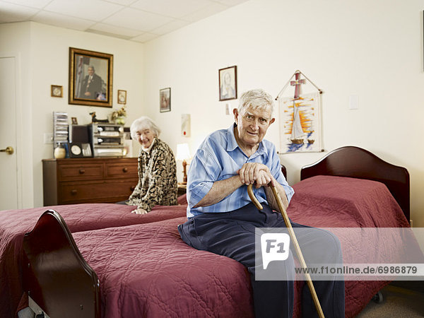 Elderly Couple in Retirement Home