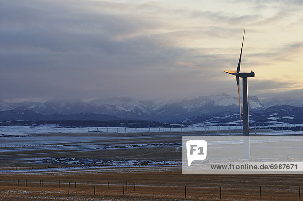 Windturbine Windrad Windräder Alberta Kanada