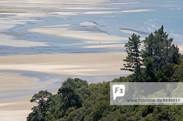 Landschaftlich schön  landschaftlich reizvoll  Strand  Steilküste  Ansicht  neuseeländische Südinsel  Neuseeland