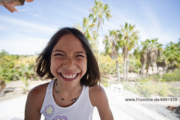 Smiling Girl  Baja  Mexico