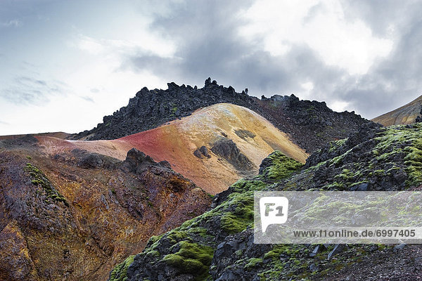 Rocky Landscape Landmannalaugar Iceland