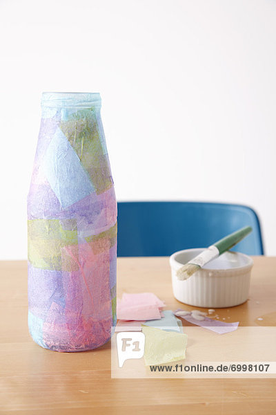 bedecken Papier Taschentuch Flasche
