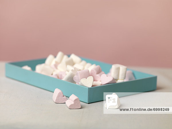 Box of Heart-shaped Marshmallows