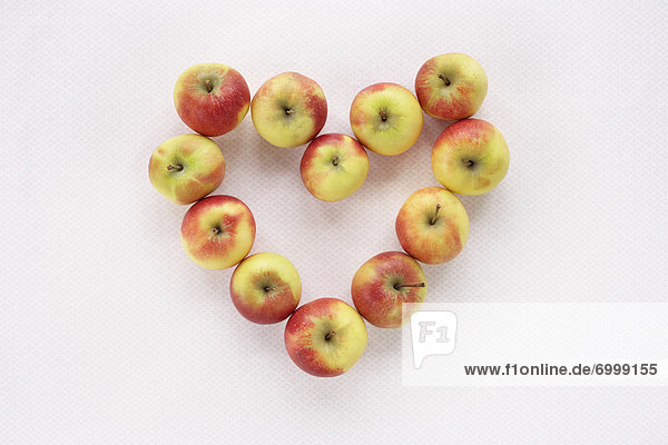 Form  Formen  herzförmig  Herz  Apfel