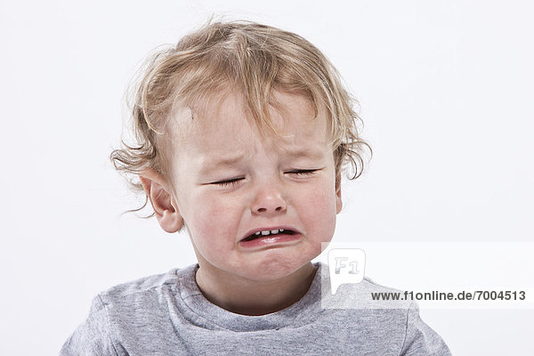 Portrait of Boy Crying