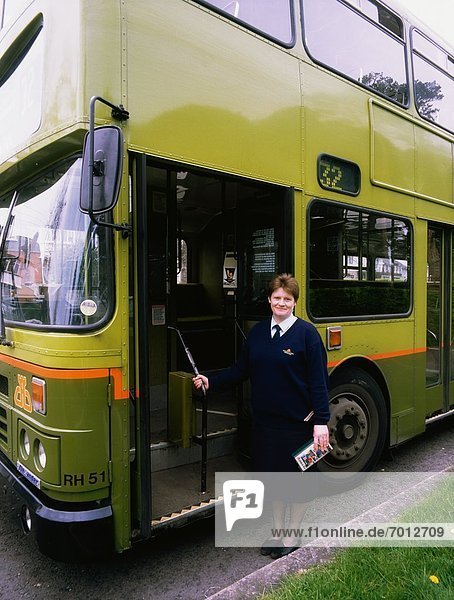 Busfahrer Dublin Hauptstadt Irland