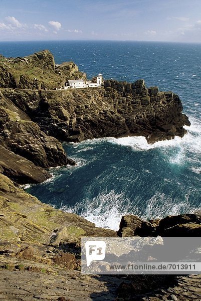 Skelligs Lighthouse  Great Skellig Rock  County Kerry  Ireland.