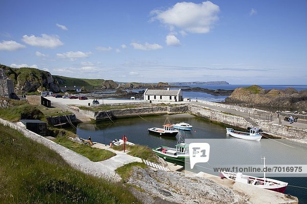 'Boats In Ballintoy Harbour