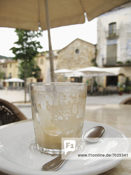 leer Glas Untertasse