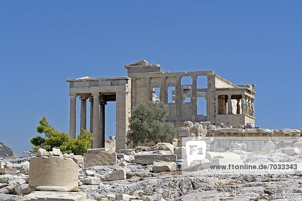 Erechtheion auf der Akropolis  Athen  Griechenland