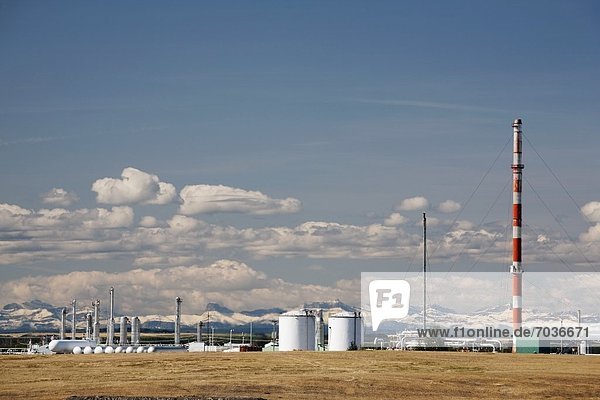 Berg Erdgaskraftwerk Alberta Hintergrundbild Kanada