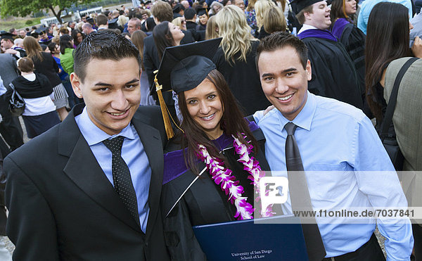 'Graduates At A Law School Graduation At The University Of San Diego