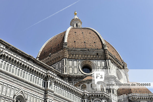 Dom  Duomo  Santa Maria del Fiore mit Brunelleschi-Kuppel  Florenz  UNESCO Weltkulturerbe  Toskana  Italien  Europa