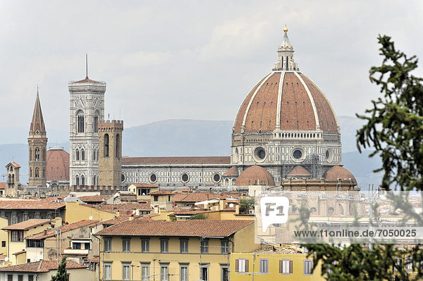Panorama Europa Ansicht Florenz Basilika Italien Toskana