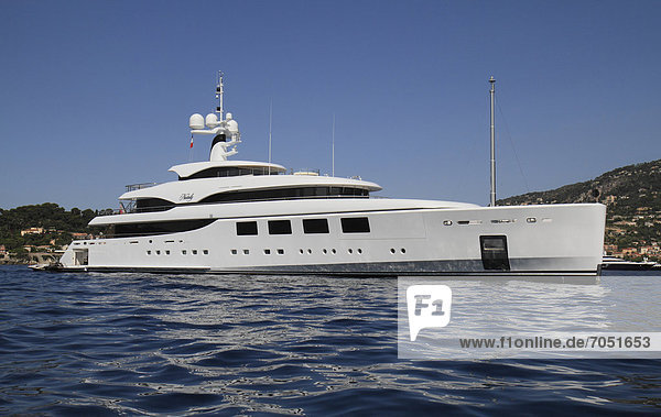 'Motor yacht ''Nataly''  built by shipyard Benetti SpA  length 65m  built in 2011  at Cap Ferrat  CÙte d'Azur  France  Mediterranean  Europe'