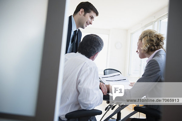 arbeiten Büro Besuch Treffen trifft