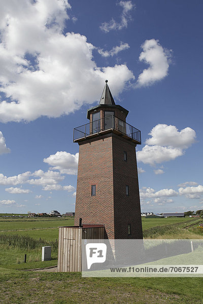 Lighthouse of Dagebuell  North Frisia  Schleswig-Holstein  Germany  Europe