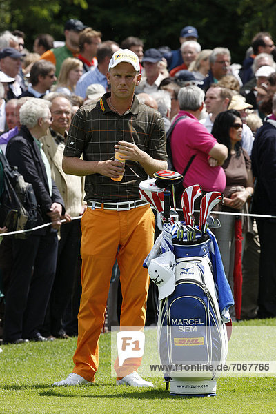 Deutscher Golfprofi Marcel Siem beim Golfturnier BMW International Open Golfplatz Gut Lärchenhof in Pulheim Nordrhein-Westfalen Deutschland Europa