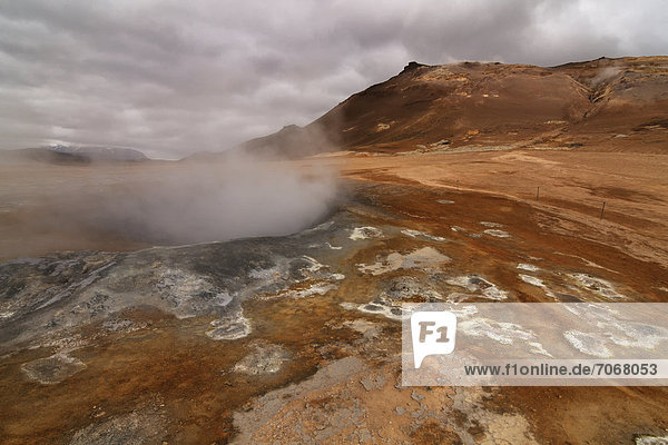 Hochtemperaturgebiet Hverarönd  Namafjall  Nordostisland  Island  Europa