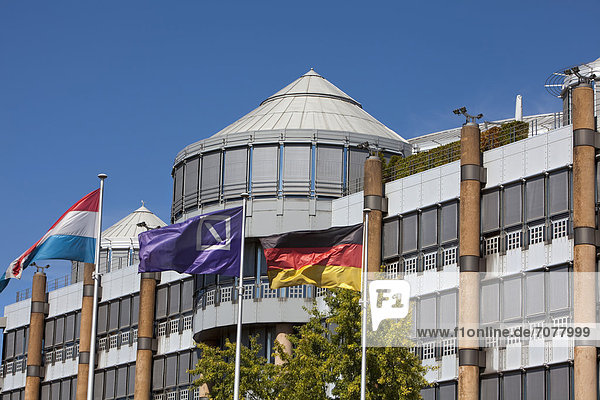 Das Gebäude der Deutschen Bank von dem Architekten Gottfried Böhm  Europaviertel Kirchberg-Plateau  Luxemburg Stadt  Europa  ÖffentlicherGrund