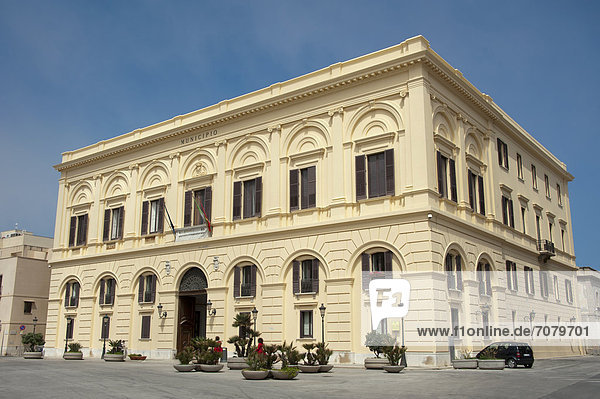 Rathaus  Palazzo d' Ali  Trapani  Sizilien  Italien  Europa