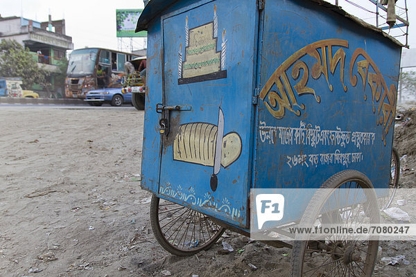 Transport-Rikscha eines Bäckers  Dhaka  Bangladesch  S¸dasien