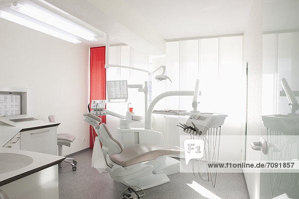 Germany  Dentist chair and equipment in dental office