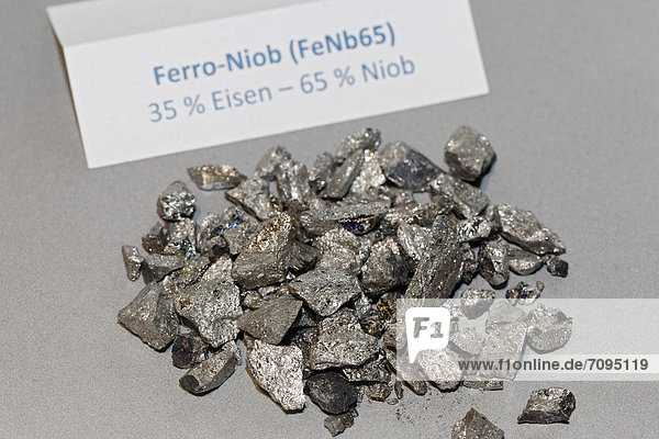 Ferro-Niob  FeNb65  Legierungslement für die Stahlherstellung  Ideenpark 2012  Essen  Ruhrgebiet  Nordrhein-Westfalen  Deutschland  Europa