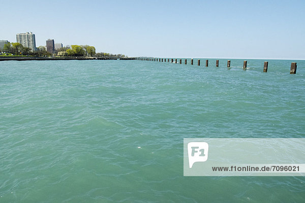 Blick auf den Lake Michigan Chicago