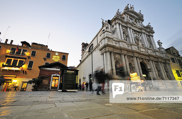Church of Santa Maria Zobenigo  San Marco quarter  Venice  UNESCO World Heritage Site  Veneto  Italy  Europe