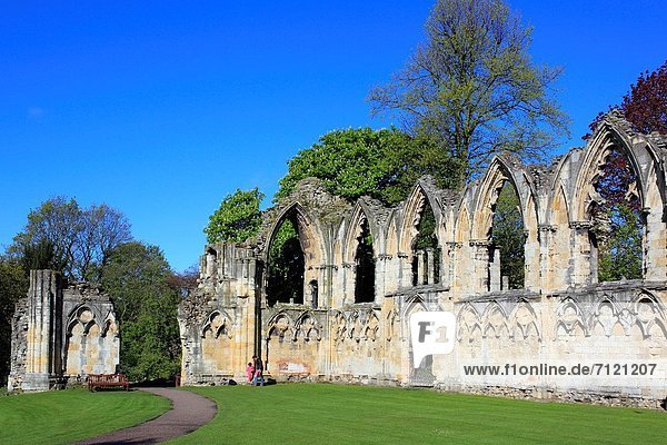 Großbritannien  Ruine  Kirche  Jungfrau Maria  Madonna  Abtei  England  North Yorkshire