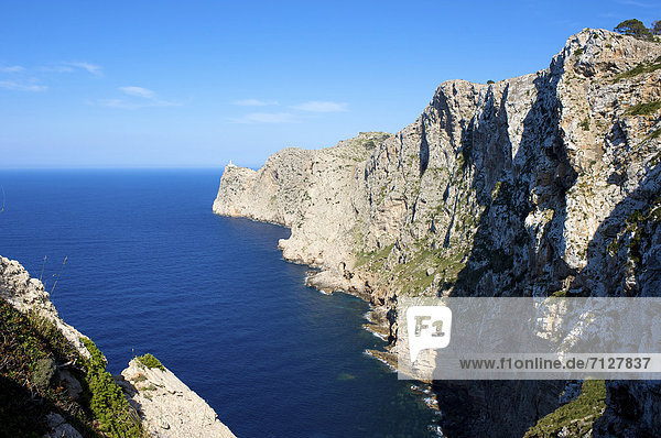 Außenaufnahme  Landschaftlich schön  landschaftlich reizvoll  Europa  Tag  europäisch  Küste  niemand  Meer  Natur  Insel  Mallorca  Kap Formentor  Balearen  Balearische Inseln  Mirador  freie Natur  Spanien  spanisch